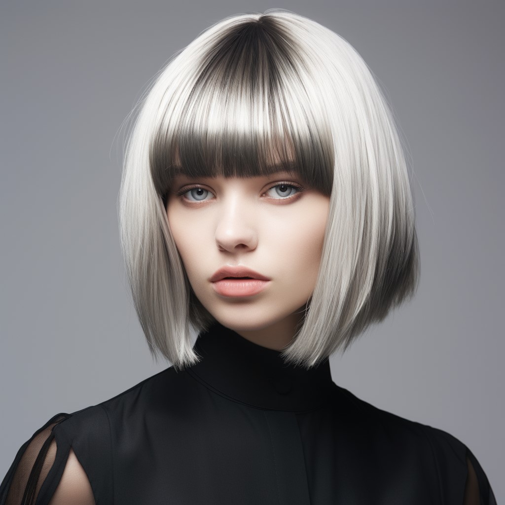 Rompe la rutina: descubre el elegante mundo del corte de pelo angular y asimétrico