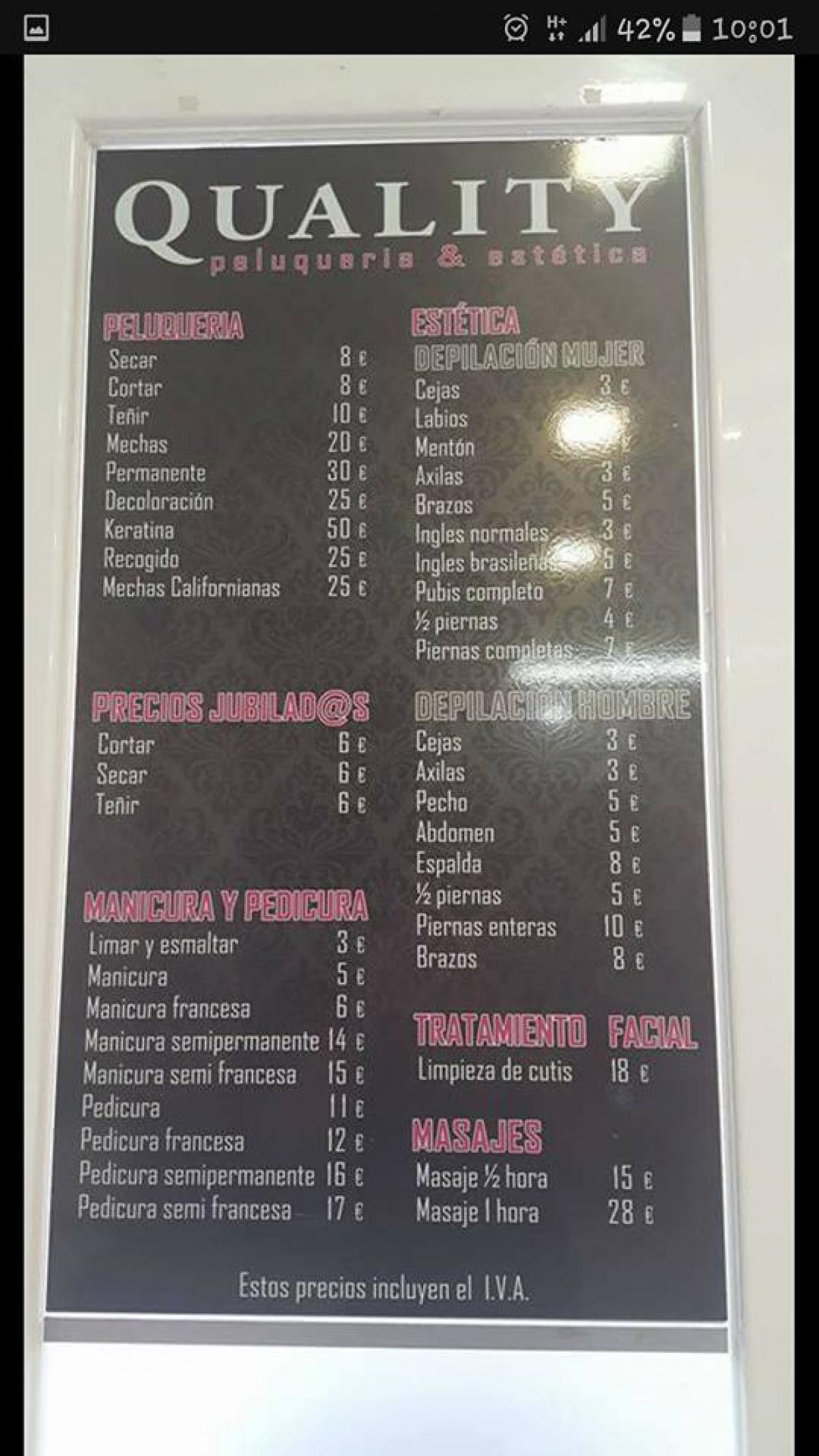 Quality peluqueria y estética